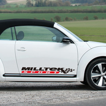 Car sticker English text two-color full door Hood Hood body decal cover long scratches track pull
