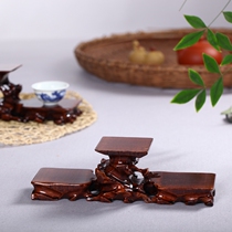 Haolinxuan wood root carving Medium high two low flat high and low tea set base Vase base seat