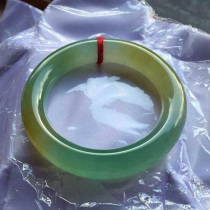 Burmese jade bracelet jade bracelet ice seed yellow jade fine seed water Full counter with certificate KA019