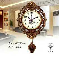 Polaris silent European clock antique wall clock living room fashion creative big wall watch modern clock quartz clock