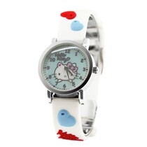 Hello Kitty Love with Divided and Beautiful Watch - Pink Blue X White