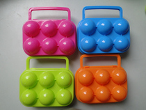 Factory direct high quality new materials outdoor picnic portable portable plastic 6 grid egg box duck egg storage egg tray