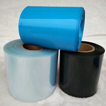 Wide 165mm Φ 105mm black blue transparent PVC Heat Shrinkable Tube Heat Shrinkable film battery package insulation protection