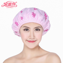 Shower cap female waterproof bath adult double thick Korean cute ear hair mask special care bath kitchen anti-oil