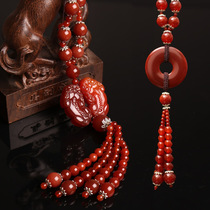 Car pendants car ornaments high-end interior rearview mirrors agate high-end ornaments