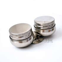 Stainless steel oil painting oil pot painting double mouth color oil pot can be easily carried on the palette