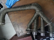 Car and motorcycle modified exhaust pipe insulation belt Anti-scalding banana cloth head coke insulation belt Silencer cotton thickened version