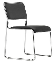 Folding office reception chair conference chair press chair without armrest training home computer chair chess and card game back chair