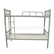 Kunming low price thick square pipe iron frame bunk bed bunk bed double bed student apartment bed staff bed