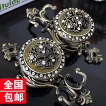 Value luxury villa high-grade zinc alloy Diamond Curtain adhesive hook tie ball hook wall hook coat hook hook hook fixing hook