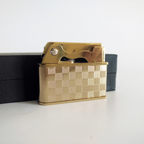 jobon 612 Vintage Vintage Kerosene Lighter Ultra-thin Metal Mens Personality Alloy Cotton Oil Machine