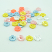 DIY resin four holes button children clothing baby clothes eco-friendly button 2 Yuan 10 limited-purchase overvalued diameter 11MM