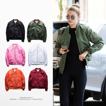 ma1 Air Force pilot jacket Spring and autumn thin section Big code Street pure color 100 Lovers Jacket Baseball Suit Tide Man