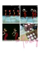  Six-level set combination Small rain drops fan handkerchief small check gauze towel flower stick tambourine color free choice Random