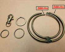 DIY bronze key ring accessories keychain accessories circle stainless steel card ring 20 25 28 63 85