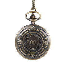 Large number double sided relief chip pattern ancient bronze color Waimeter retro chip nostalgometer 6009-1