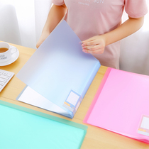 A3 transparent folder insert pocket 8K picture album storage bag favorites 8 Open drawing paper clip sketch paper picture book