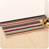 Small color strip Square entrance floor mat into the door mat toilet bathroom mat kitchen bedroom non-slip mat carpet