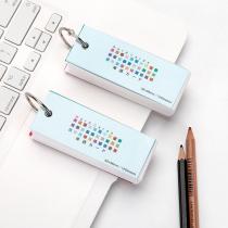 Japan imported English word book portable carry-on card blank simple high school loose-leaf memo