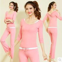 Large size yoga suit fat mm suit yoga suit yoga suit female summer modal slim three-piece set spring