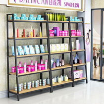 Modern simple bookshelf shelf living room bookcase steel wood combination storage shelf simple floor storage rack iron art