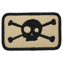 Skull Magic Sticking Arm Octopus Attaching to Embroidered Label with Embroidered Label