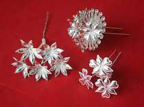 New Palace style step shake hairpin crew costume Hanfu stage headdress classical Miao silver hair hairpin hair hairpin