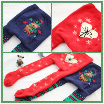 Baby autumn and winter thickened with pantyhose baby boy hair ring thickened big farts plus gear big crotch socks