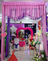 New door kiosk Wedding Heart-shaped Flower Arch vaulted Flowers Doors Hall Silk with Arches Greeting Guests wedding props