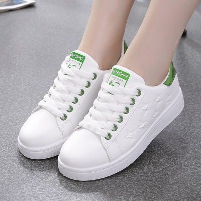 Large number shoe sports women white 40 hitch 100 large single shoe version Winter Korean board 41 new code shoes womens shoes flat bottom white small