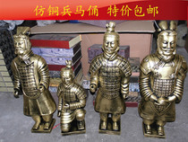 Terracotta Warriors and Horses Shaanxi Features Decorative Ornaments 60cm Terracotta Warriors Factory Direct Replica Travel Commemoration