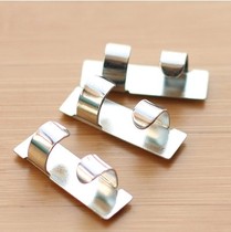 Japan KM thin wire metal fixing clip Wall self-adhesive wire clip management wire buckle Network cable finishing line card