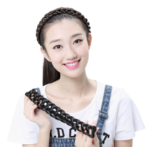 Delicate wig hair band fashion wide edge hand-woven hair band Sen womens department personality headband hair jewelry retro