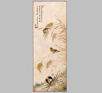 Tianjin Museum Collection Ming-Xian Shengmo-Rice Crab Picture Chinese Painting Famous Painting Painting Heart HD Micro-spray