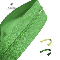 Table Island Colour nylon resin zipped DIY handmade accessories open and close tail wedding dresses Zipper Green Ensemble