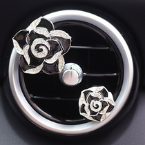 Fashion camellia car perfume Car air conditioning outlet decoration car fragrance clip interior product female