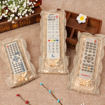 European fabric set-top box remote control cover lace dust cover telecom TV air conditioner remote control cover