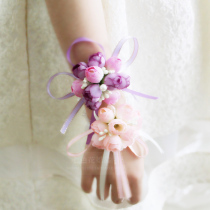 Korean wedding wedding supplies wedding bride bridesmaid wrist flower sister hand Flower Dance hand flower lace wrist flower