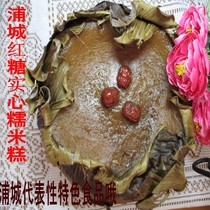 Pu Cheng glutinous rice brown sugar cake Handmade brown sugar cake gourmet sugar cake rice cake can be steamed and fried about 4 pounds