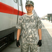 Outdoor Army fan casual ACU camouflan T-shirt waistcoat for men short sleeves Summer round collar culture shirts for training
