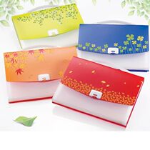  Jindeli DC4000 A4 Rhyme of spring 13 grid organ bag Data bag File bag 