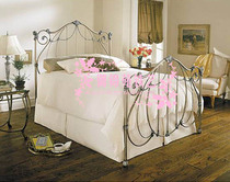 yD469 European wrought iron bed childrens cots modern minimalist double nuptial bed 1 8 meters apartment bed customized