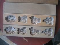 Exquisite polished wooden childrens baby pasta card pastry pastry mold rice cake mold bird gourd Lotus pomegranate map