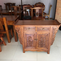 Imitation Ancient Chinese Dining Side Cabinet Tea Water Cabinet Cabinet Solid Wood Dining Cabinet Shoes Cabinet Multifunction Lockers Elm Manufacturer Direct Sales