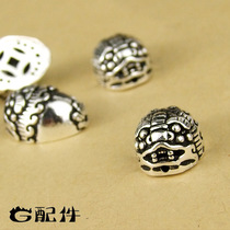 Promotion (G accessories) 925 sterling silver vintage magic silver beads DIY bracelet handstring silver accessories flat beads