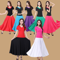 New square dance dress Short-sleeved dress Tibetan dance dress Uighur dance dress Uighur practice dress