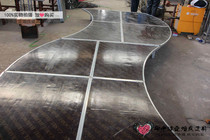 Wedding folding catwalk quick-installed lifting stage ladder Wedding props S-shaped catwalk round concave catwalk manufacturer decoration