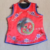 Cloud decoration totem original design womens top horse clip spring ethnic style old embroidery handmade embroidery group phoenix waistcoat female