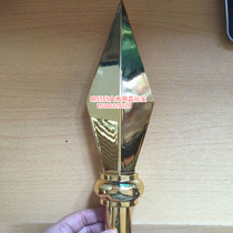 Conference Auditorium Flag special metal Flagpole Lance head Flag Pointed Spike Gun Spike Gold Accenty Thickened