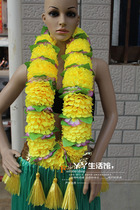 Hawaii big flower piece encryption garland Dance costume Dance hula award props Garland Chest ring Neck ring